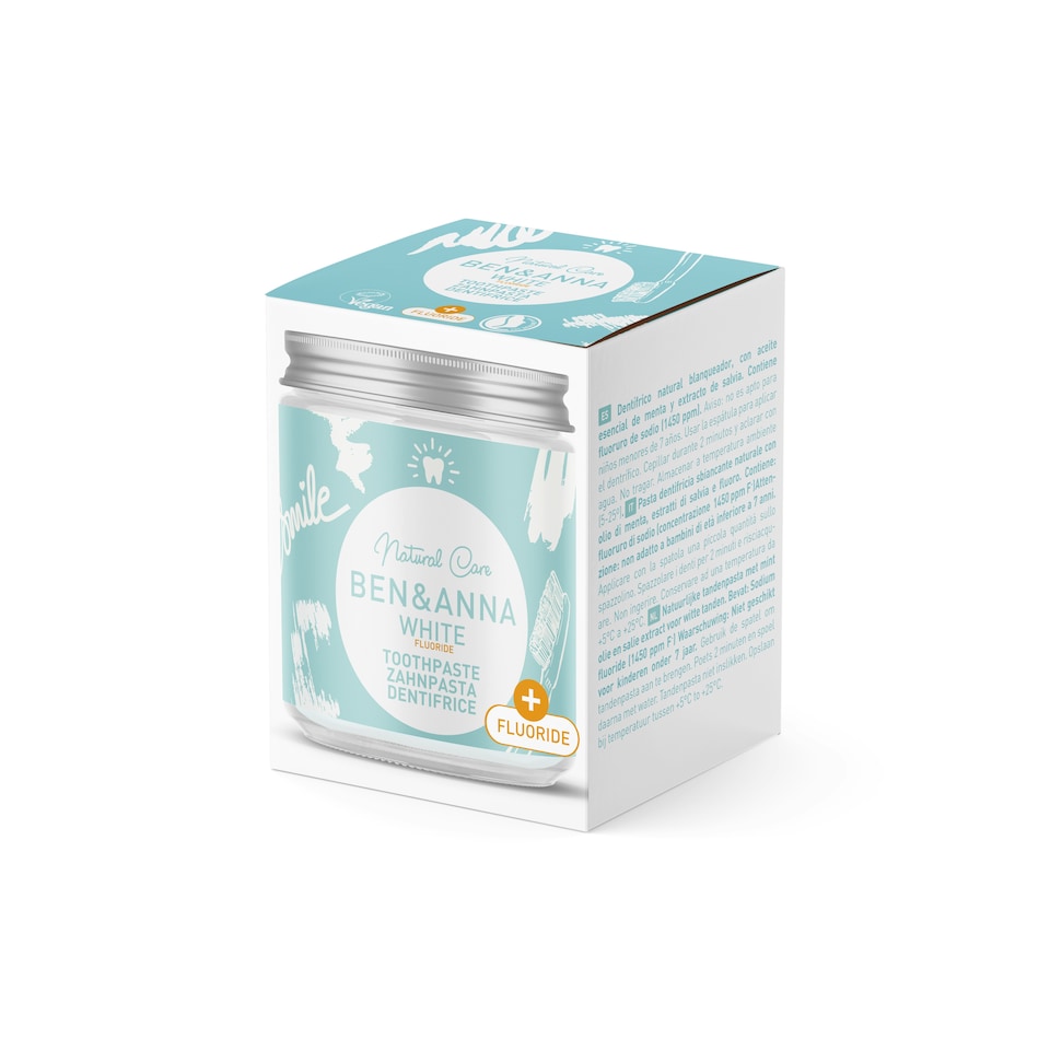 BEN & ANNA - Toothpaste White (with Fluoride) 100ml
