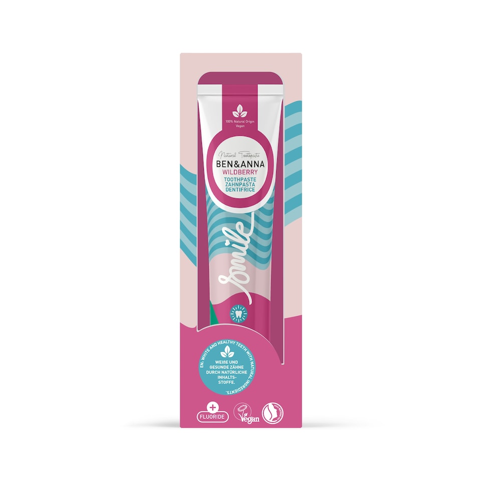 BEN & ANNA - Toothpaste (Tube) Wild Berry (with Fluoride) 75ml
