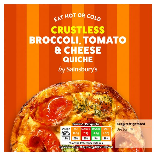 Sainsbury's Crustless Broccoli Tomato & Cheese Quiche 150g