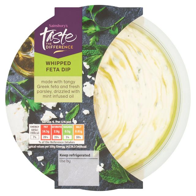 Sainsbury's Feta Dip with Mint Oil, Taste the Difference 170g