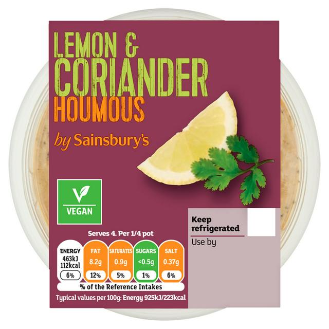 Sainsbury's Lemon & Coriander Houmous 200g