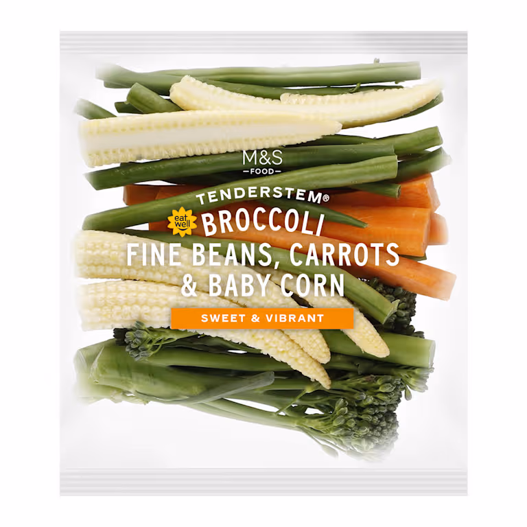 M&S Tenderstem Broccoli, Fine Beans, Carrots and Baby Corn