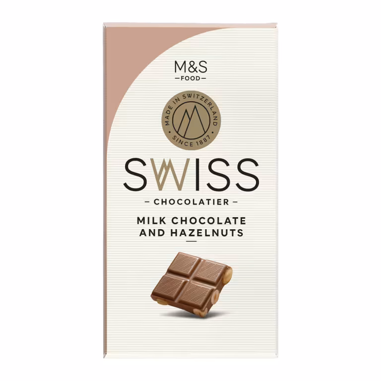 M&S Extra Fine Milk Chocolate with Hazelnuts