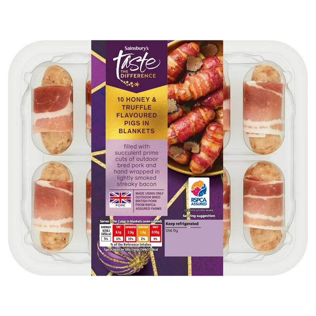 Sainsbury's Truffle Flavoured Pigs in Blankets, Taste the Difference x10 210g