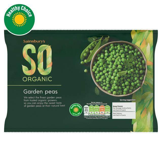 Sainsbury's So Organic Garden Peas 500g
