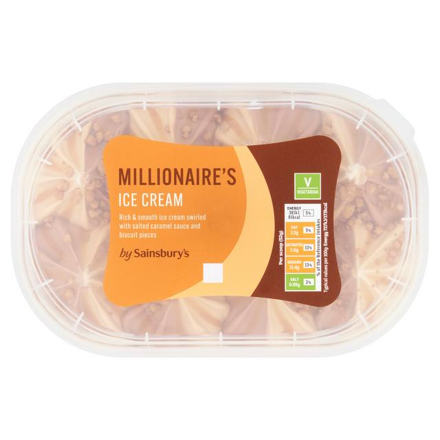 Sainsbury's Millionaires Ice Cream Tub 900ml