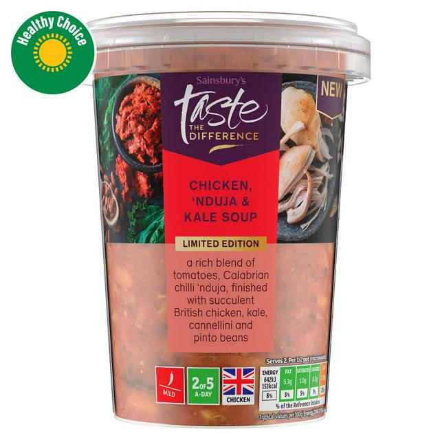 Sainsbury's Chicken, Nduja & Kale Soup, Limited Edition, Taste the Difference 600g