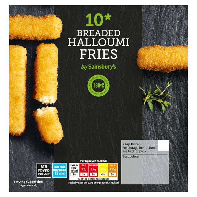 Sainsbury's Breaded Halloumi Fries x10 170g