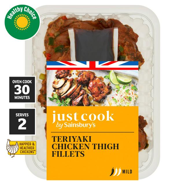 Sainsbury's Just Cook Teriyaki Chicken Thigh Fillets 380g