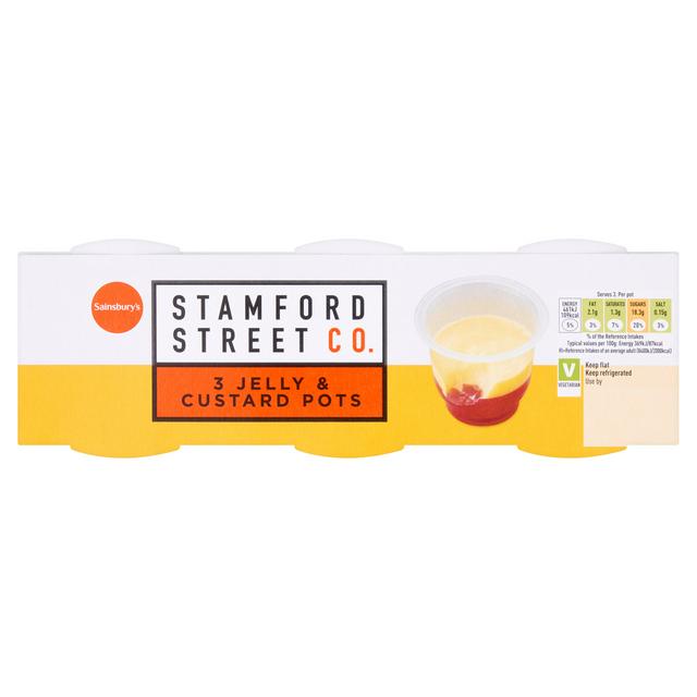 Stamford Street Co. Jelly & Custard Pots 3x125g