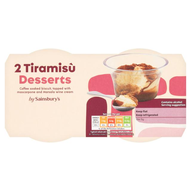 Sainsbury's Tiramisù Desserts x2 85g