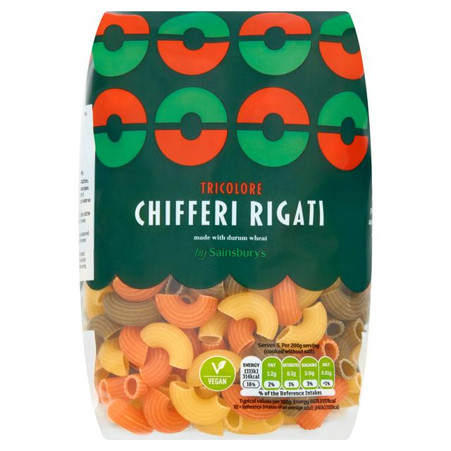 Sainsbury's Tricolore Chifferi Rigati 500g
