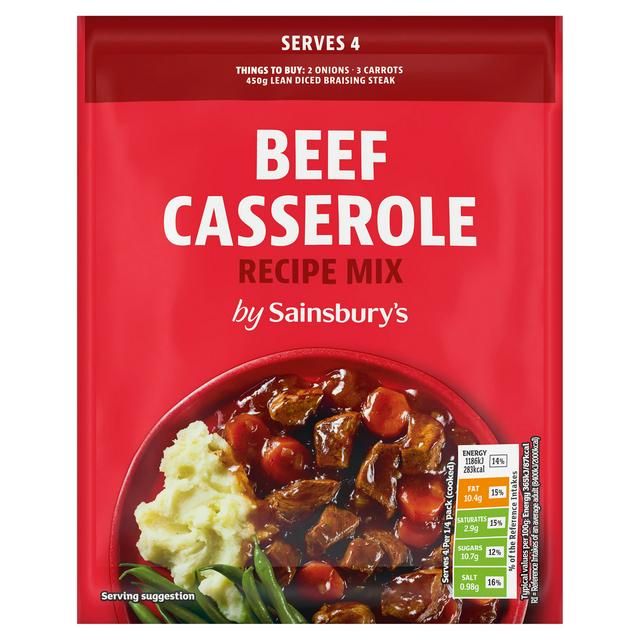 Sainsbury's 40g Beef Casserole Recipe Mix