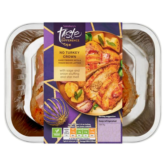 Sainsbury's No Turkey Crown with Sage, Onion Stuffing & Star Melt, Taste the Difference 540g