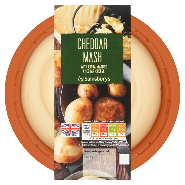 Sainsbury's Cheddar Mashed Potato 400g