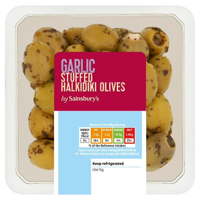 Sainsbury's Garlic Stuffed Halkidiki Olives 300g