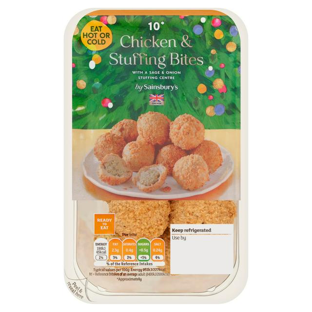 Sainsbury's Chicken & Stuffing Bites x10 200g