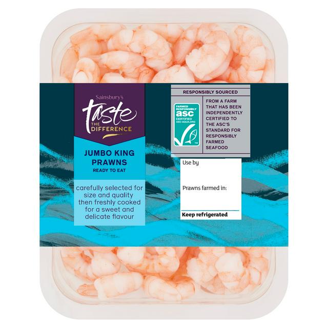 Sainsbury's Large King Prawns ASC, Taste the Difference 300g