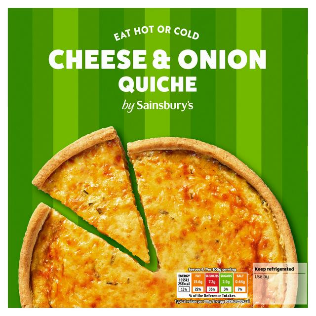 Sainsbury's Cheese & Onion Quiche 400g