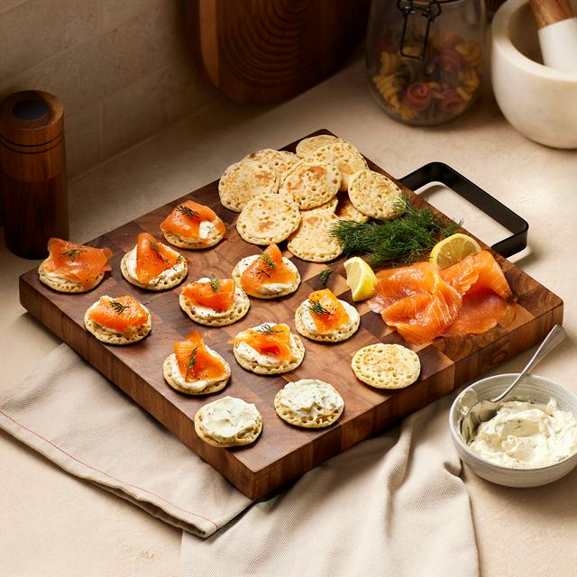 Sainsbury's Scottish Smoked Salmon Cocktail Blinis, Taste the Difference 420g