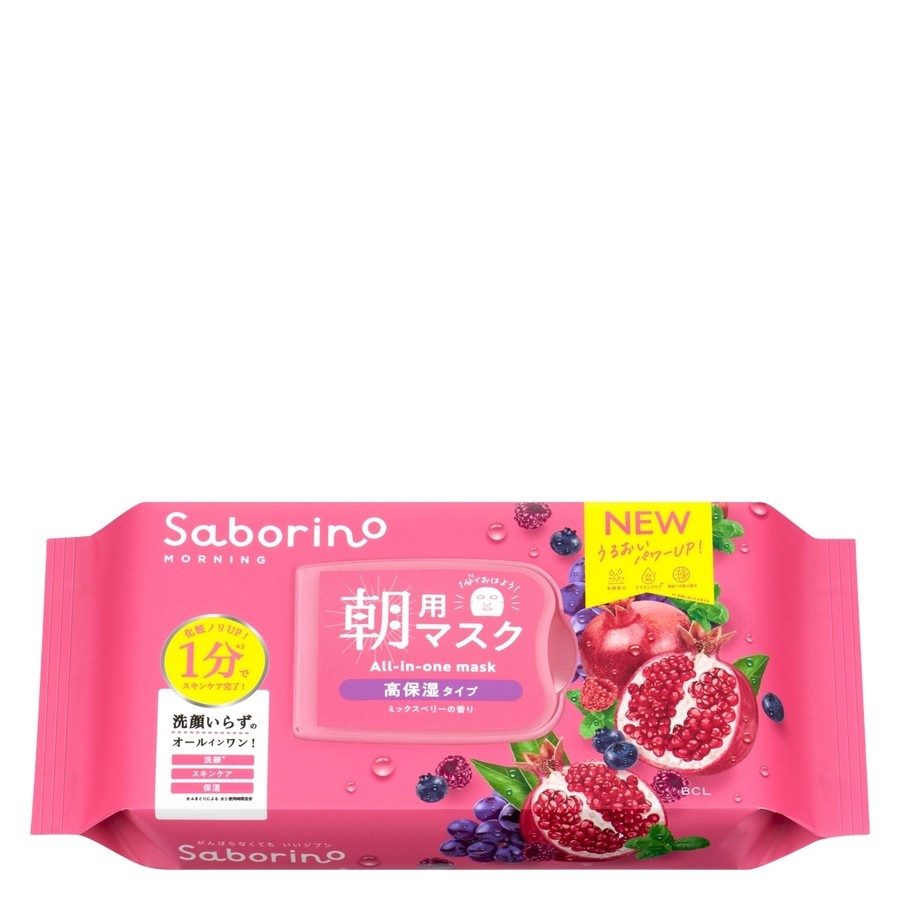 Saborino Morning Facial Sheet Mask Moisture Rich N 30pcs