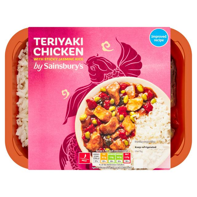 Sainsbury's Chinese Teriyaki Chicken with Sticky Jasmine Rice Ready Meal For 1 400g