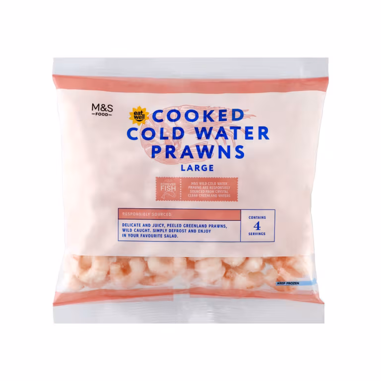 M&S Cooked Greenland Prawns