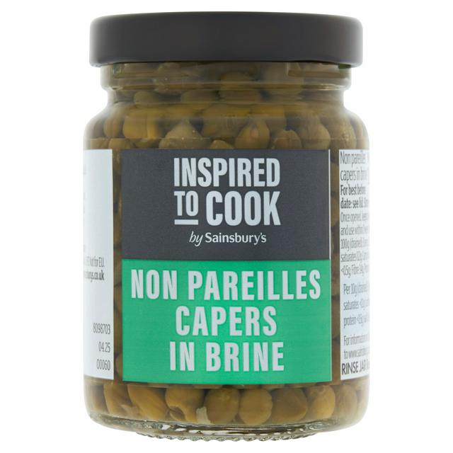 Sainsbury's Non Pareilles Capers in Brine, Inspired to Cook 100g (60g*)