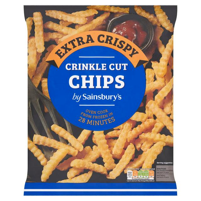 Sainsbury's Extra Crispy Crinkle Cut Chips 900g