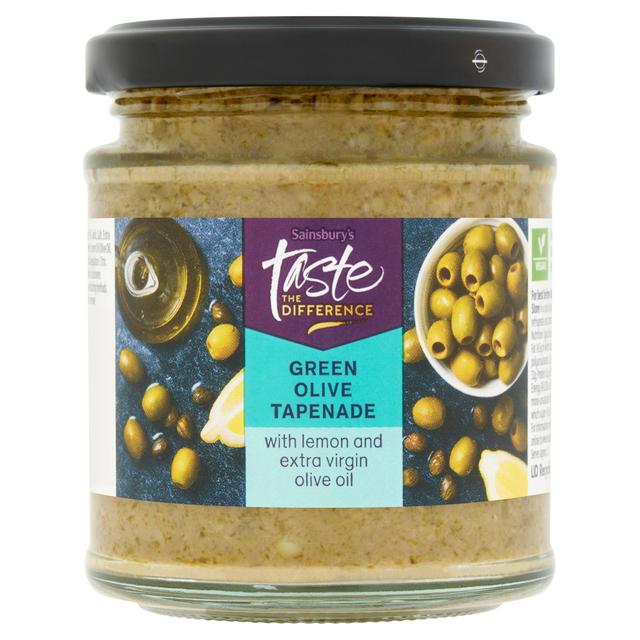 Sainsbury's Green Olive Tapenade with Lemon & Capers, Taste the Difference 170g