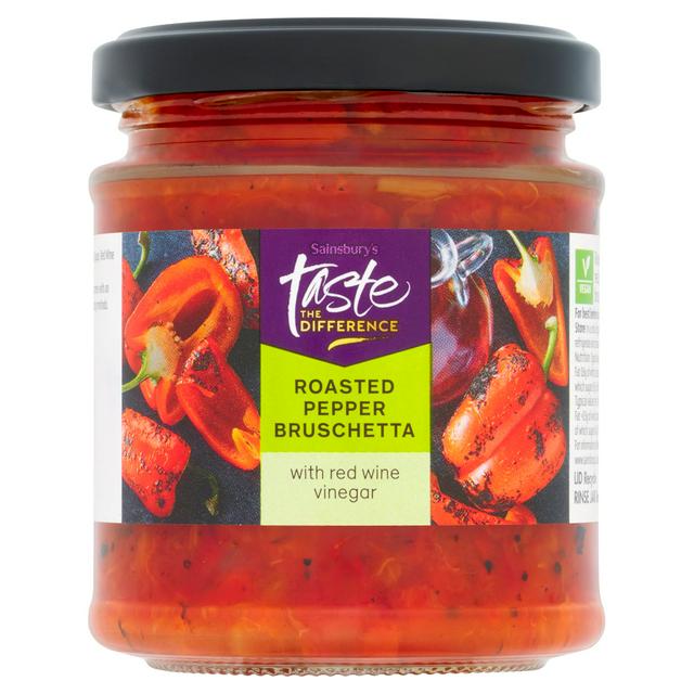 Sainsbury's Roasted Red Pepper Bruschetta, Taste the Difference 170g