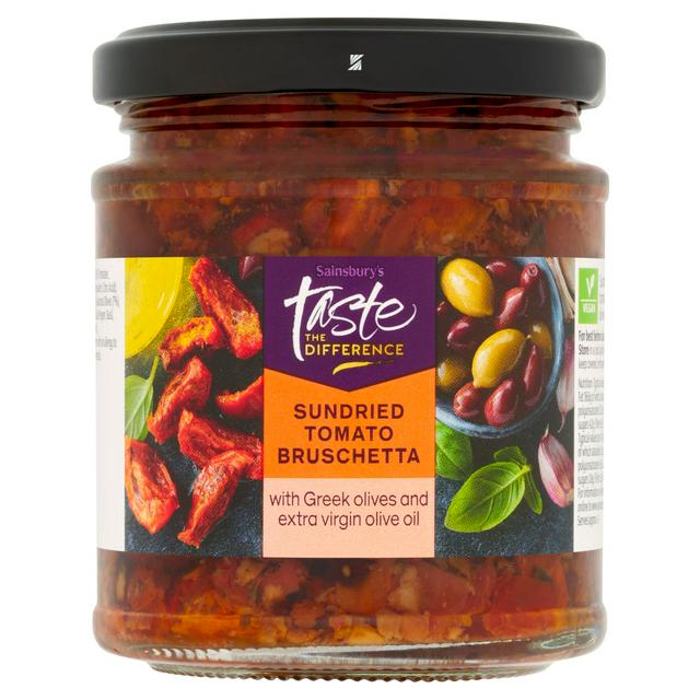 Sainsbury's Sundried Tomato & Olive Bruschetta, Taste the Difference 170g