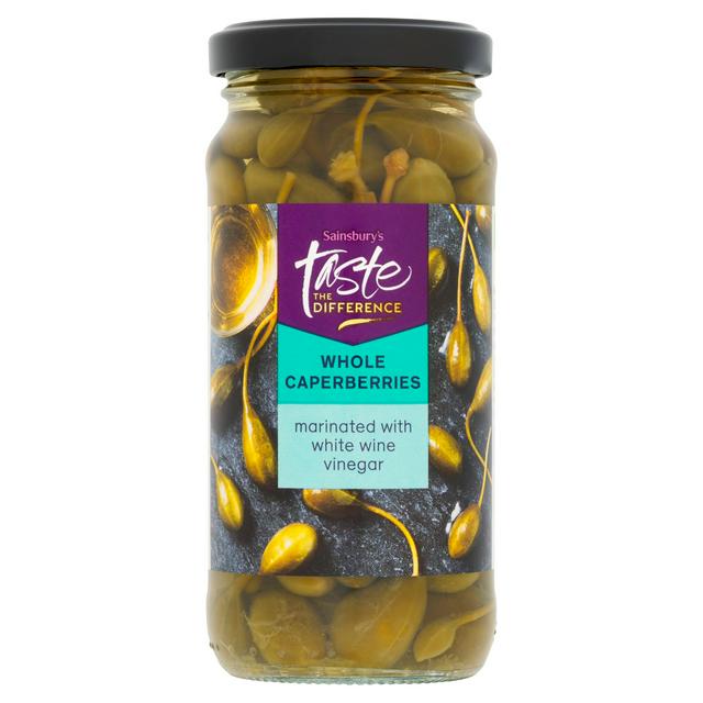 Sainsbury's Whole Caperberries, Taste the Difference 230g (120g*)