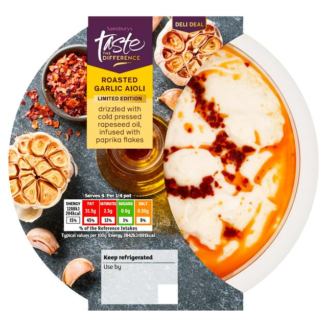 Sainsbury's Roasted Garlic Aioli, Limited Edition, Taste the Difference 170g