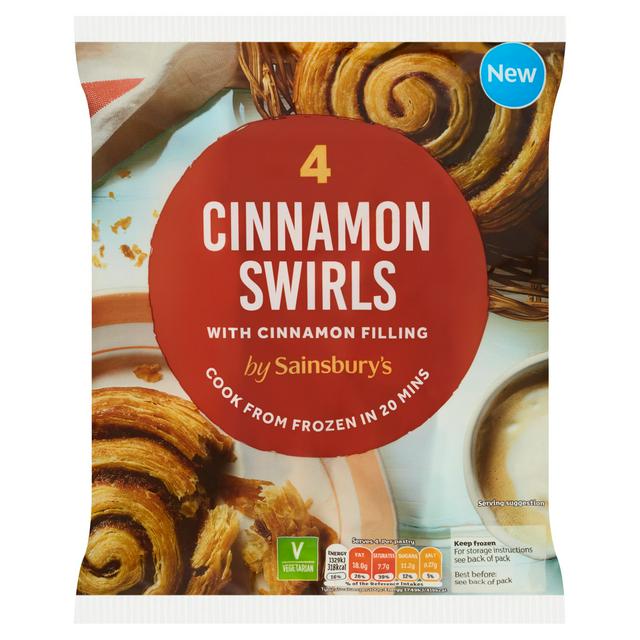 Sainsbury's Cinnamon Swirls with Cinnamon Filling 4x92g