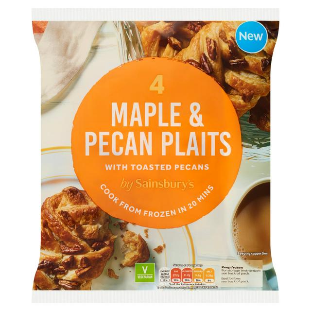 Sainsbury's Maple & Pecan Plaits 4 x 98g (392g)