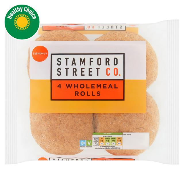 Stamford Street Co. Wholemeal Rolls x4 300g