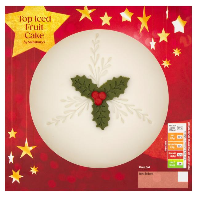 Sainsbury's Top Iced Fruit Cake 900g