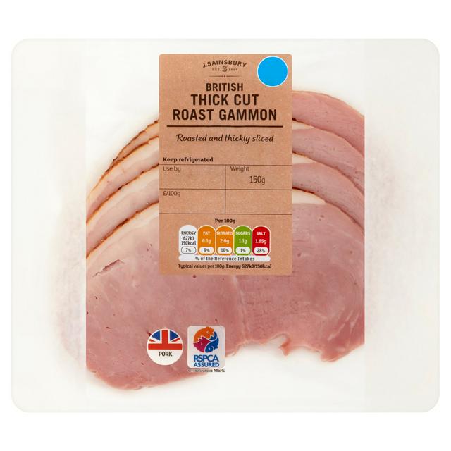 Sainsbury's British Thick Cut Roast Gammon 150g