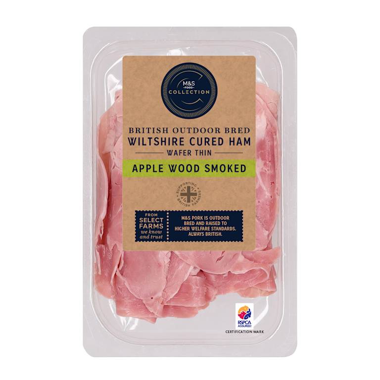 M&S Collection British Outdoor Bred Wiltshire Cured Apple Wood Smoked Ham