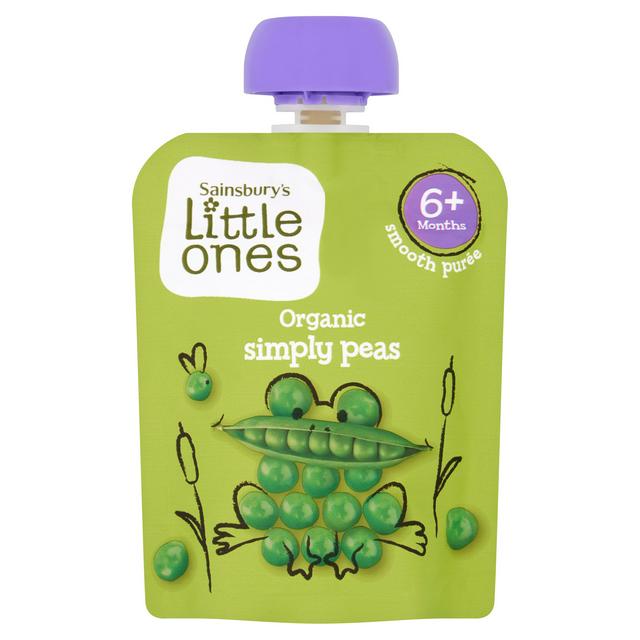 Sainsbury's Little Ones Organic Simply Peas 6+ Months 70g