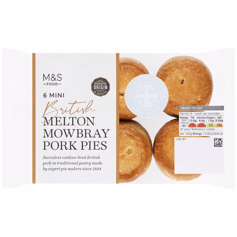M&S Mini Melton Mowbray Pork Pies