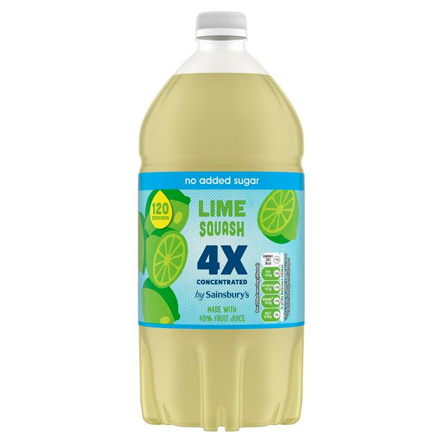 Sainsbury's Quadruple Strength Lime Squash 1.5L