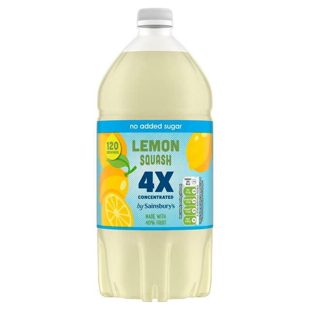Sainsbury's Quadruple Strength Lemon Squash 1.5L