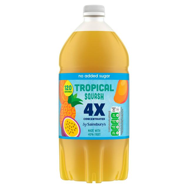 Sainsbury's Quadruple Strength Tropical Squash 1.5L