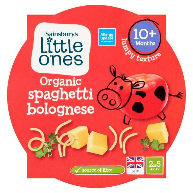 Sainsbury's Little Ones Organic Spaghetti Bolognese 10+ Months 190g