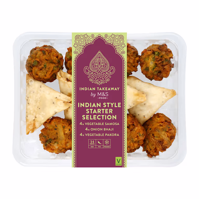 M&S Indian Style Starter Selection