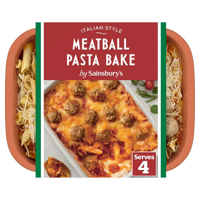 Sainsbury's Meatball Pasta Bake Ready Meal For 4 1.5kg