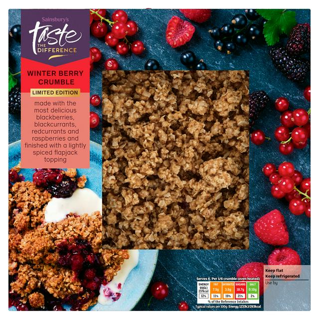 Sainsbury's Winter Berry Crumble, Limited Edition, Taste the Difference 500g