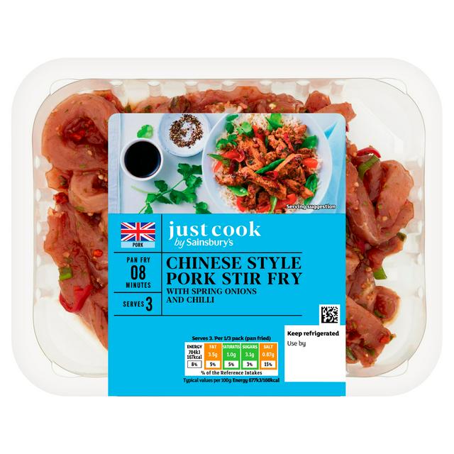 Sainsbury's Just Cook Chinese Style British Pork Stir Fry 400g